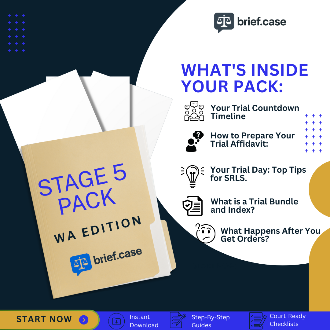 Document pack: WA Stage 5: Trial Preparation (WA)